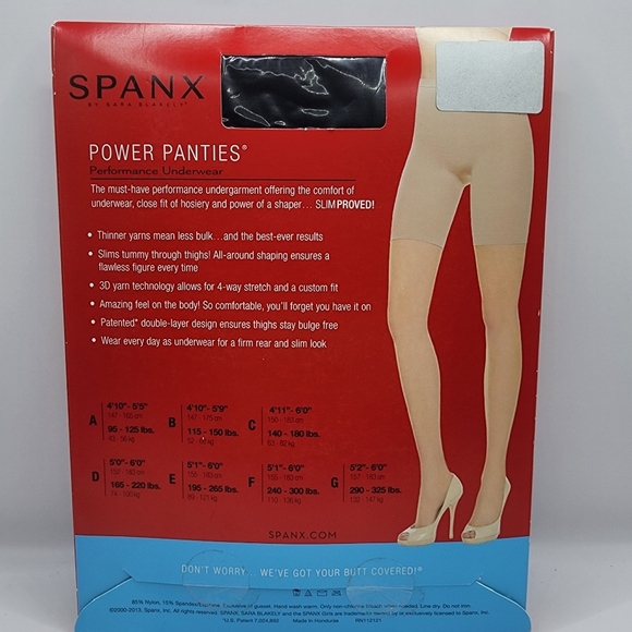 New SPANX Power Panties Plus Size E Black Performance Underwear Shapewear - Picture 2 of 2